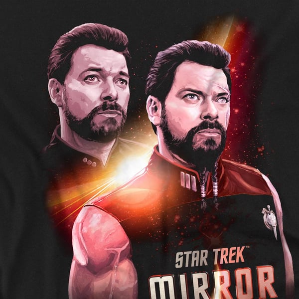 Star Trek Unisex Adult Mirror Riker T-Shirt