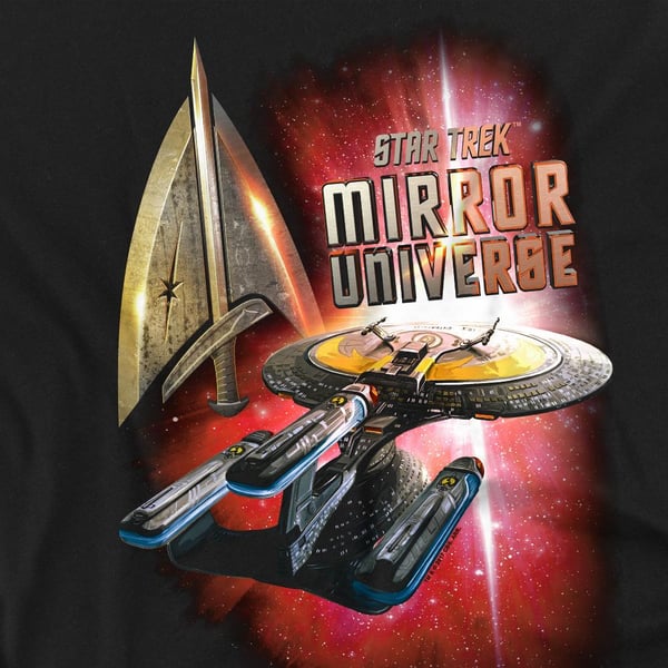 Star Trek Unisex Adult Mirror Enterprise T-Shirt