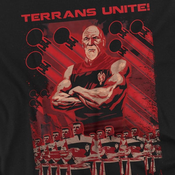 Star Trek Unisex Adult Terrans Unite T-Shirt