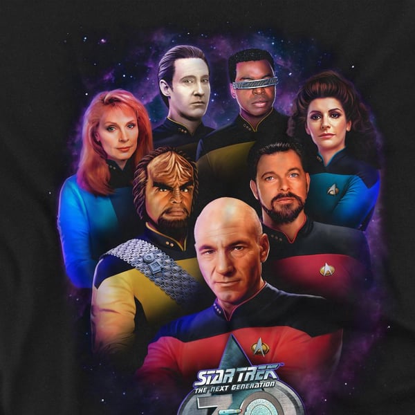 Star Trek Unisex Adult 30 Crew T-Shirt