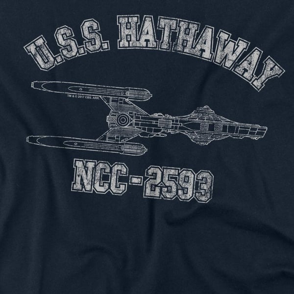 Star Trek Unisex Adult Hathaway Athletic T-Shirt