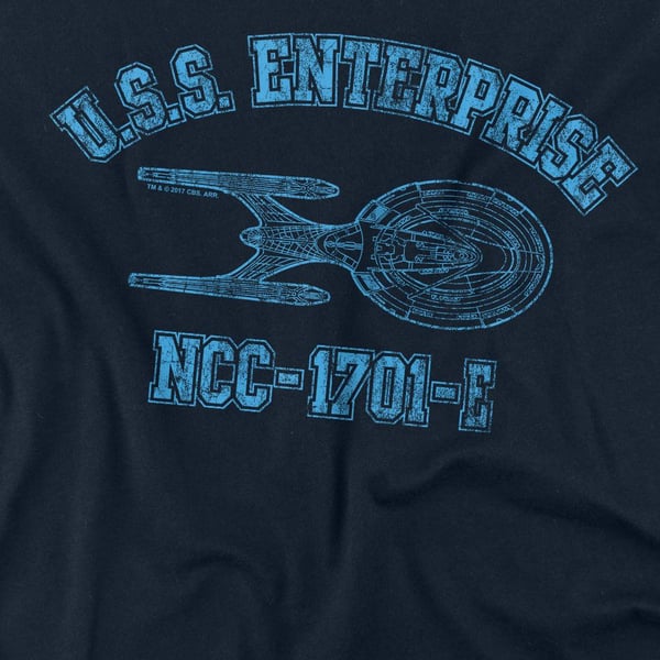 Star Trek Unisex Adult Enterprise E Athletic T-Shirt