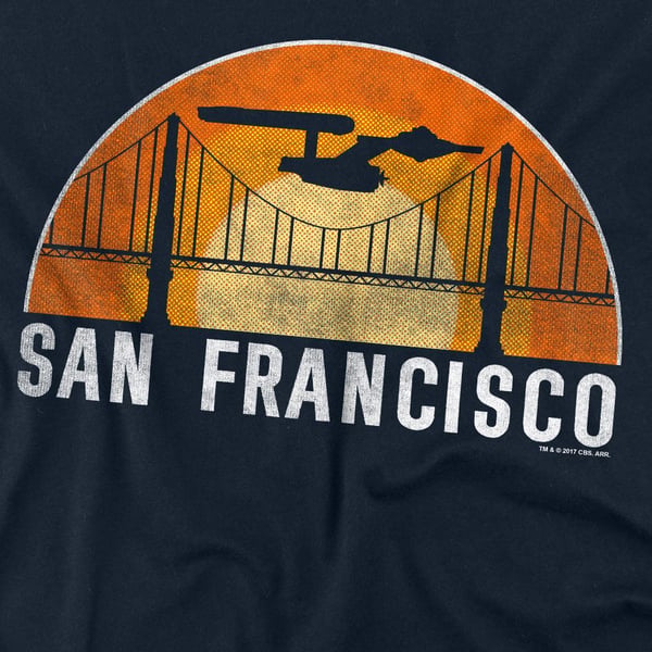 Star Trek Unisex Adult San Francisco Trek T-Shirt