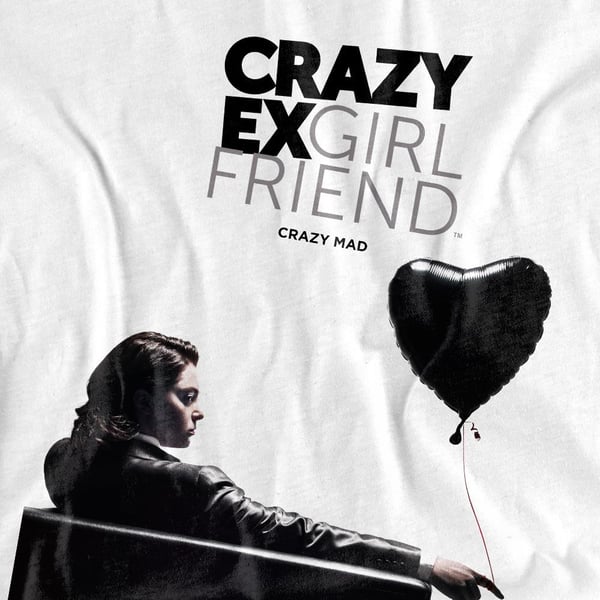 Crazy Ex-Girlfriend Unisex Adult Crazy Mad T-Shirt