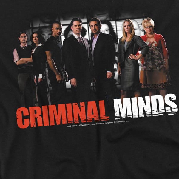 Criminal Minds Unisex Adult The Brain Trust T-Shirt