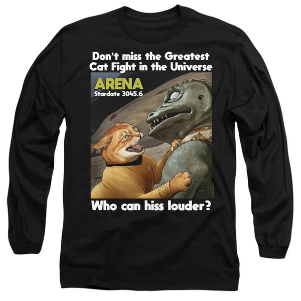 Star Trek Unisex Adult Cat Fight T-Shirt