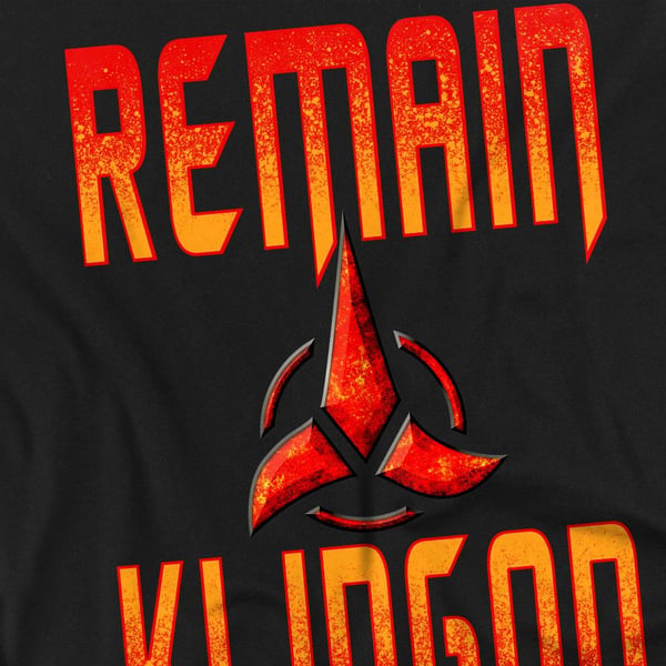 Star Trek: Discovery Unisex Adult Remain Klingon T-Shirt