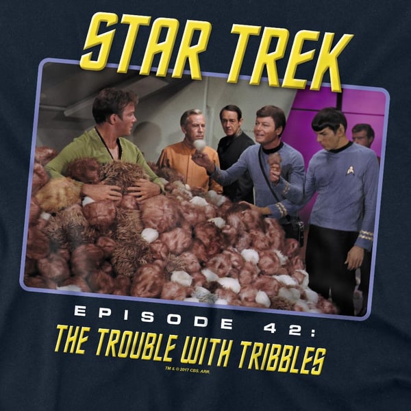 Star Trek Unisex Adult The Trouble with Tribbles T-Shirt