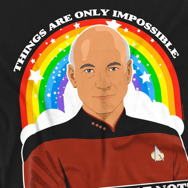 Star Trek: The Next Generation Unisex Adult Impossible T-Shirt