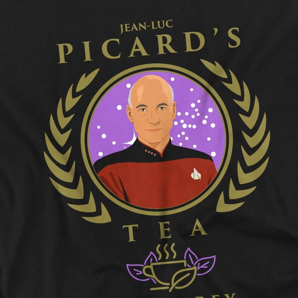 Star Trek: The Next Generation Unisex Adult Tea. Earl Grey. Hot T-Shirt