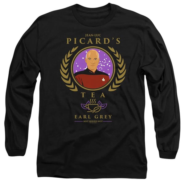 Star Trek: The Next Generation Unisex Adult Tea. Earl Grey. Hot T-Shirt