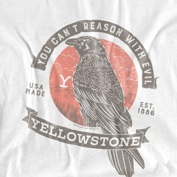 Yellowstone Unisex Aikuisten Evil Bird T-paita