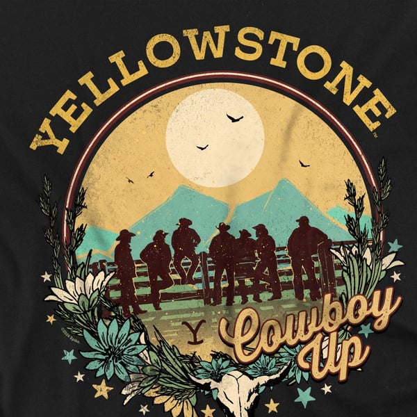 Yellowstone Unisex Aikuisten Cowboy Up T-paita