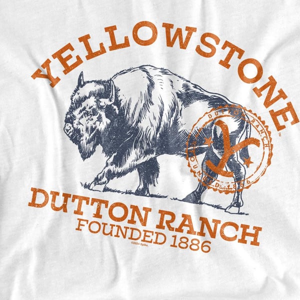 Yellowstone Unisex Aikuisten Dutton Ranch Buffalo T-paita
