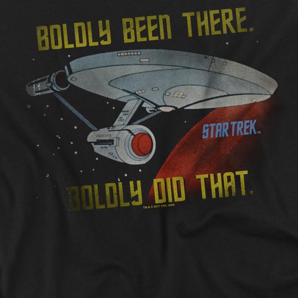 Star Trek Unisex Adult Boldly Did That T-Shirt