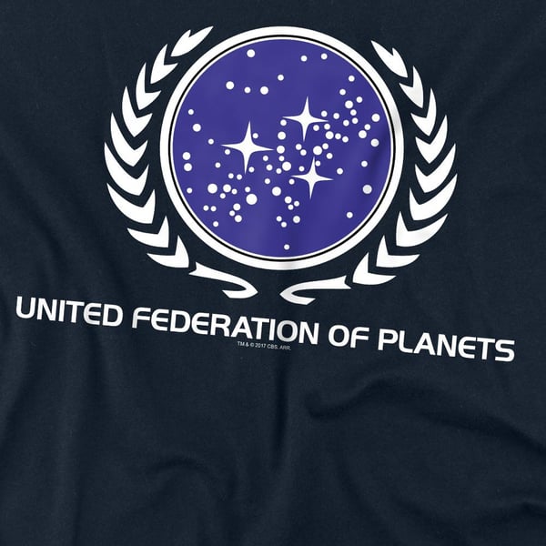 Star Trek Unisex Adult United Federation Logo T-Shirt