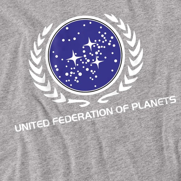 Star Trek Unisex Adult United Federation Logo T-Shirt