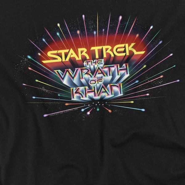 Star Trek Unisex Adult Khan Logo T-Shirt