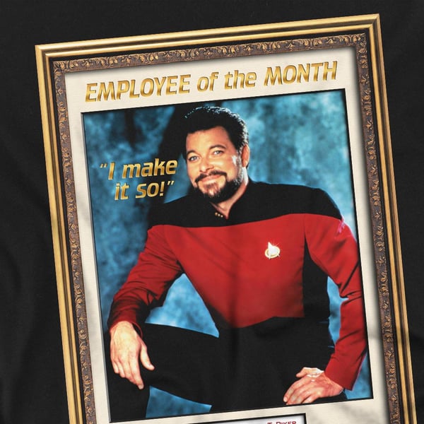 Star Trek Unisex T-shirt med månedens medarbejder for voksne
