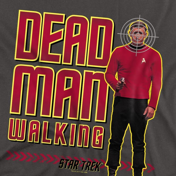 Star Trek Unisex Adult Dead Man Walking T-Shirt