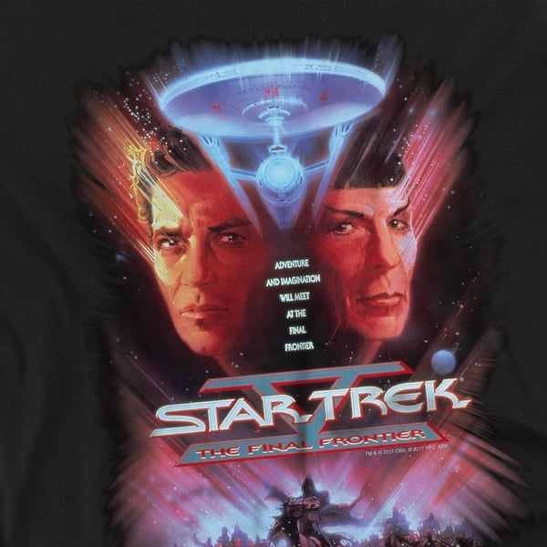 Star Trek Unisex Adult The Final Frontier T-Shirt