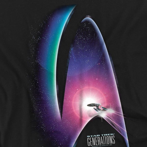 Star Trek Unisex Adult Generations T-Shirt