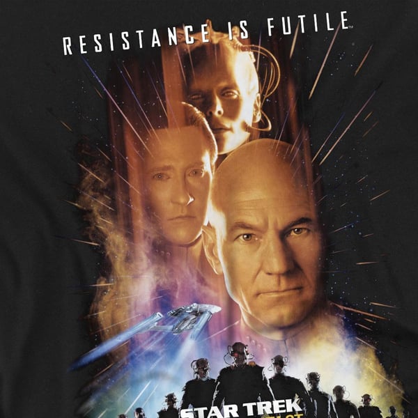 Star Trek Unisex Aikuisten First Contact T-paita