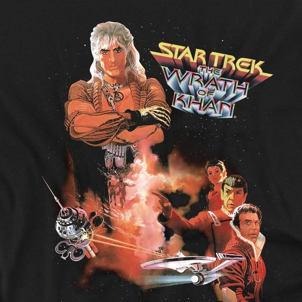 Star Trek Unisex Adult Wrath of Khan T-Shirt