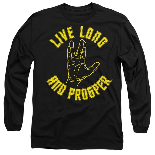 Star Trek Unisex Vuxen Live Long Hand T-shirt