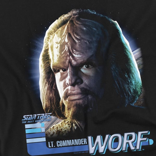 Star Trek Unisex Adult The Next Generation Worf T-Shirt
