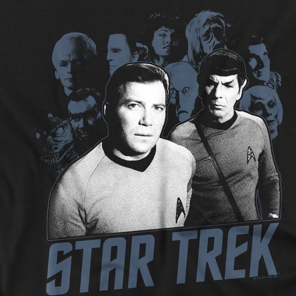 Star Trek Unisex Adult Kirk Spock & Company T-Shirt