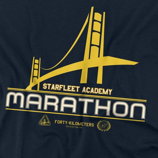 Star Trek Unisex Adult Marathon Logo T-Shirt