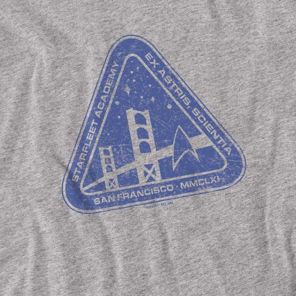 Star Trek Unisex Adult Distressed Logo T-Shirt