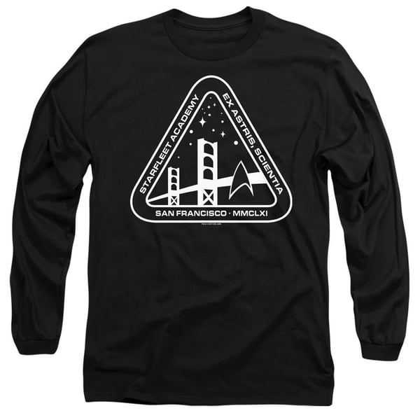 Star Trek Unisex Vuxen Vit Academy Logotyp T-shirt