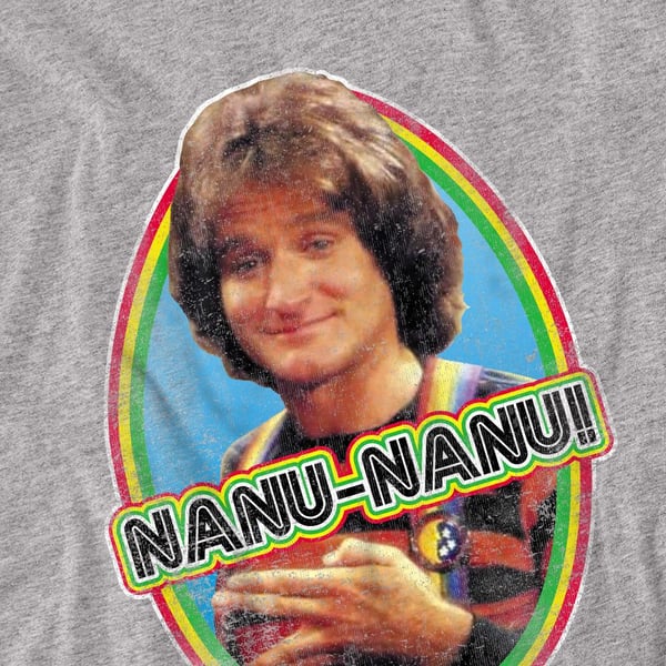 Mork And Mindy Unisex Adult Nanu Nanu T-Shirt