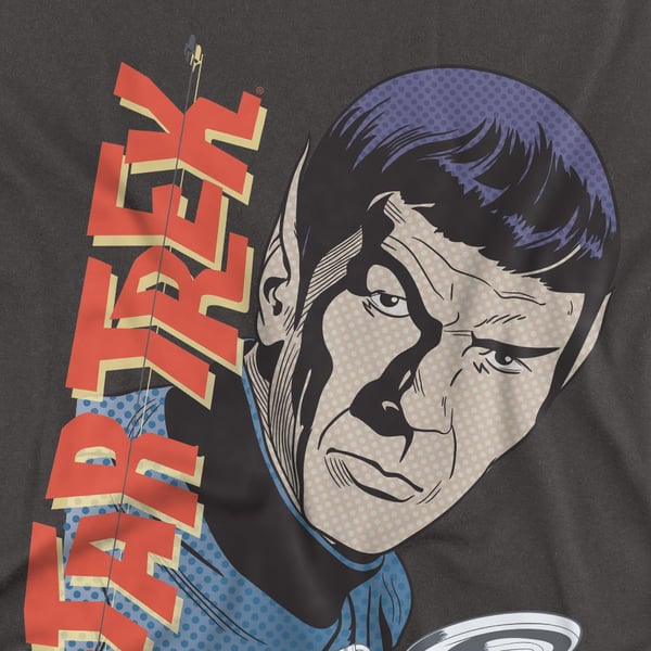 Star Trek: The Original Series Unisex aikuisten Spock Vintage T-paita