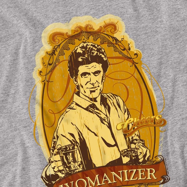 Cheers Unisex Adult Womanizer T-Shirt