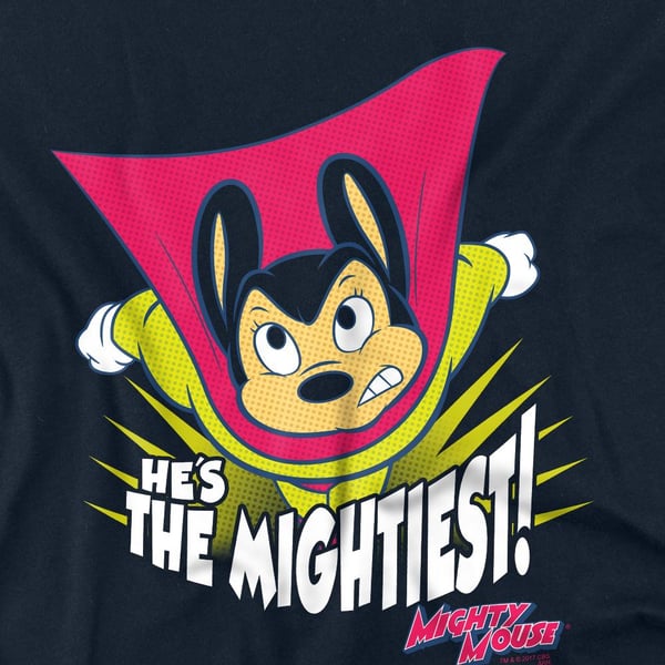 Mighty Mouse Unisex Adult The Mightiest T-Shirt