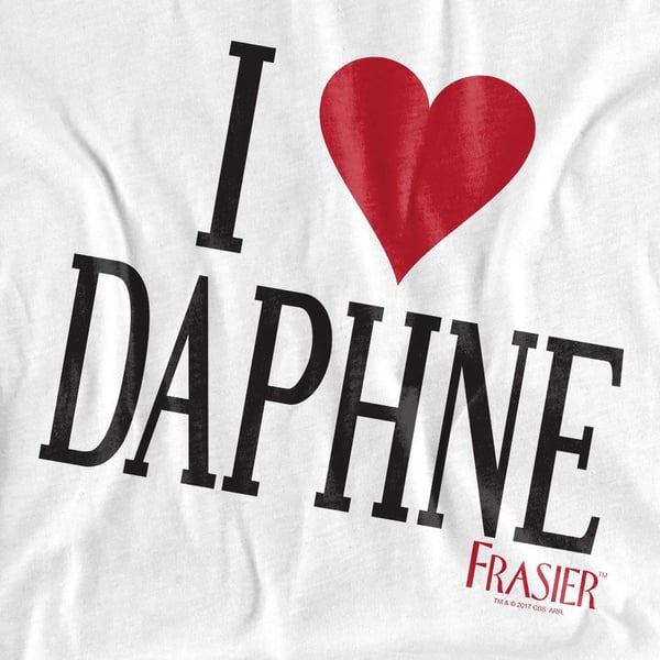 Frasier Unisex Adult I Heart Daphne T-Shirt
