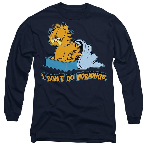 Garfield Unisex Vuxen I Don´t Do Mornings T-shirt