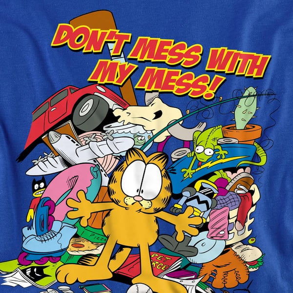 Garfield Unisex Adult My Mess T-Shirt