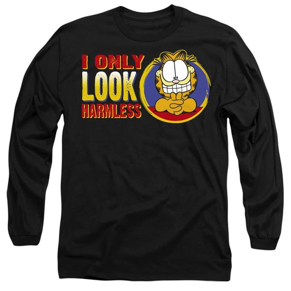 Garfield Unisex Adult I Only Look Harmless T-Shirt
