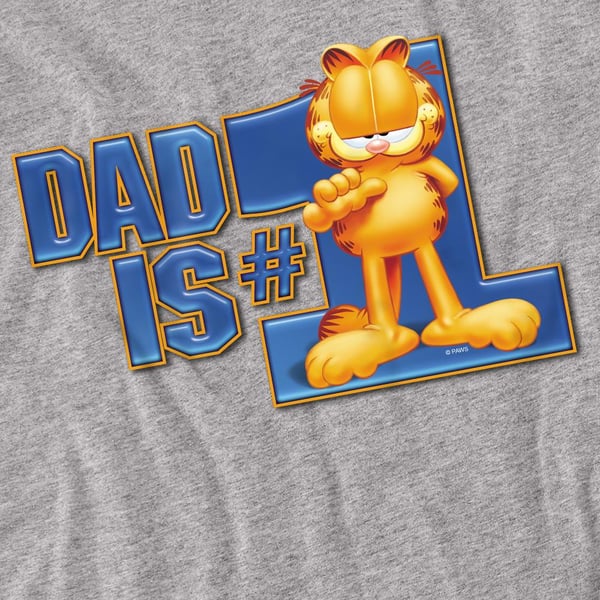Garfield Unisex Adult Dad Is Number One T-Shirt