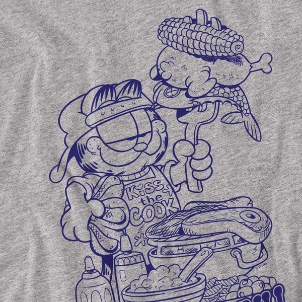 Garfield Unisex Adult King Of The Grill T-Shirt