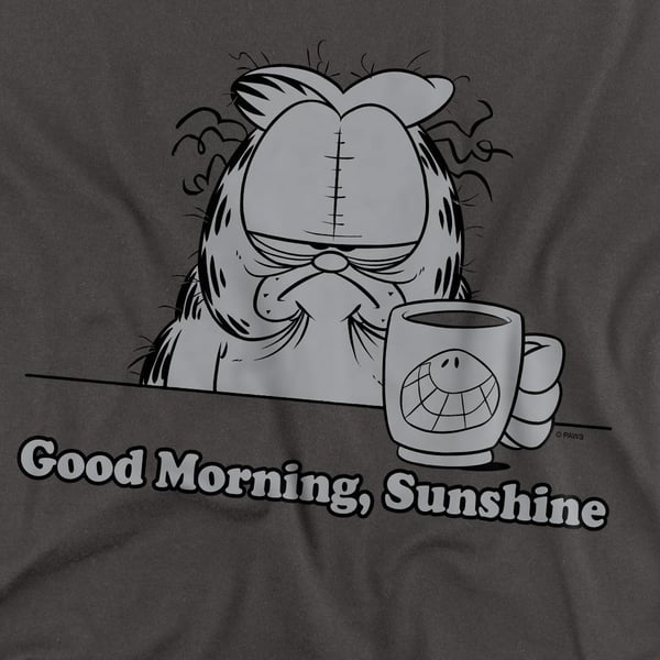 Garfield Unisex Adult Good Morning Sunshine T-Shirt