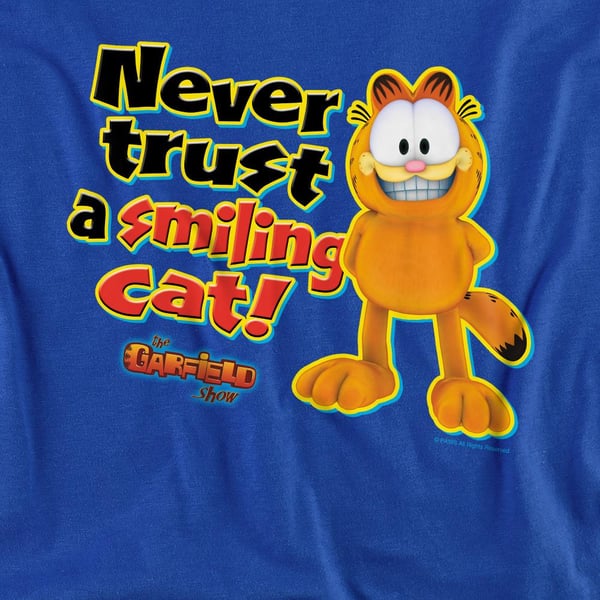 Garfield Unisex Adult Smiling T-Shirt