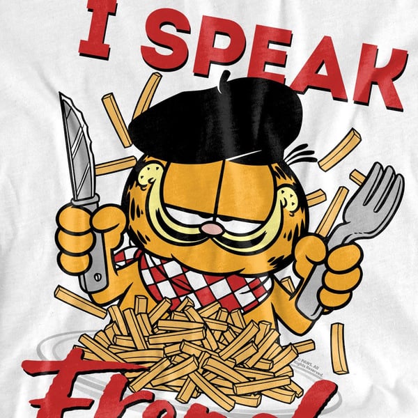 Garfield Unisex Adult Speaking Love T-Shirt