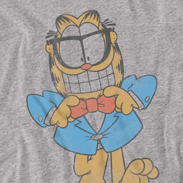 Garfield Unisex Adult Dapper Cat T-Shirt