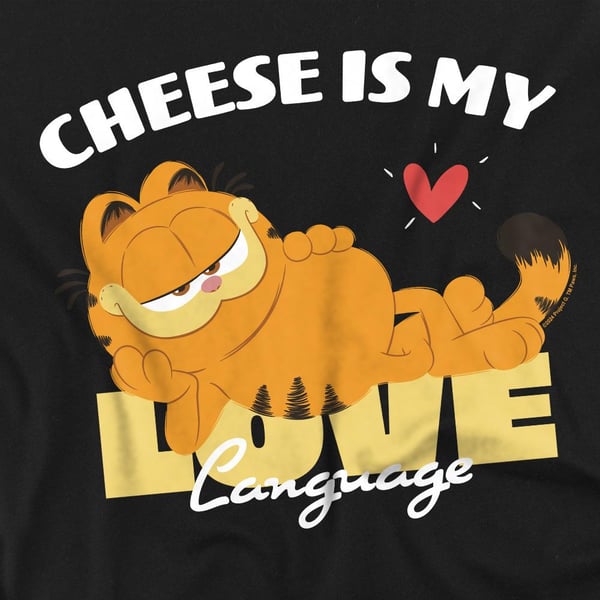 Garfield Movie Unisex Adult Cheese Is My Love Language T-Shirt