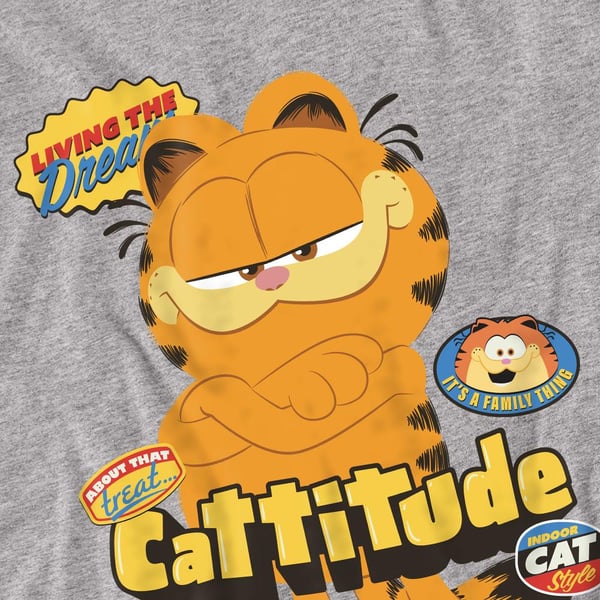 Garfield Movie Unisex Adult Cattitude T-Shirt